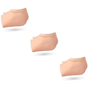 Imagem de 2 pares de altura interna aumentando a altura da palmilha aumentando palmilhas invisíveis protetores de calcanhar de silicone mangas de calcanhar copos de calcanhar de silicone almofadas de calcanhar