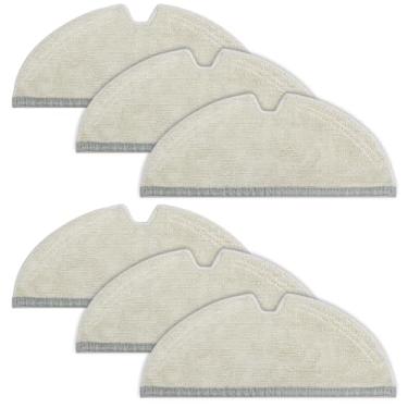 Imagem de VIEWALL 6 pacotes de pano de microfibra reutilizável compatível com Roborock E Series, Q5, Q5 Pro, Q5 Pro+, Q7, Q7Max, Q8Max, Q8Max+, S5, S5 Max, S6, S6 Pure Robot Aspirador de pó (não para Q7 M5, S8