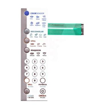 Imagem de Membrana teclado Para Microondas Eletrolux Me 30g Branca - TND