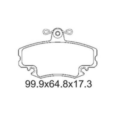 Imagem de Pastilha De Freio Megane 2.0 Dianteira Sem Alarme Sistema Girling 1357