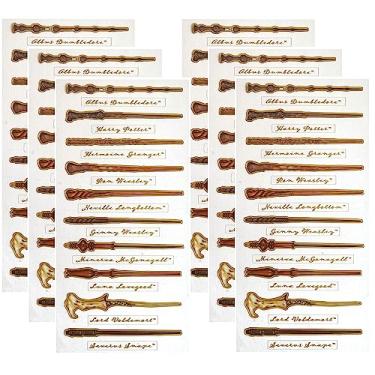 Imagem de Paper House Productions Pacote com 6 adesivos de varinhas Harry Potter