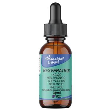 Imagem de Resveratrol +Ácido Hialurônico +Colágeno +Vitamina A(Retinol) de 30ML 