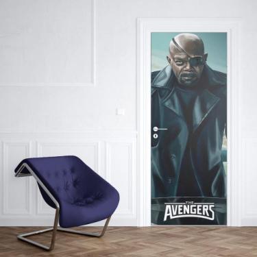 Imagem de Adesivo de Porta Nick Fury - Império da Impressão, P - 70cm x 210cm