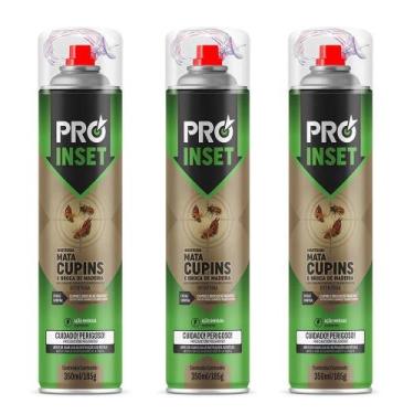 Imagem de 3 Mata Cupim Pró Inset Rapido Mata Tudo S/cheiro Forte 350ml - Domline