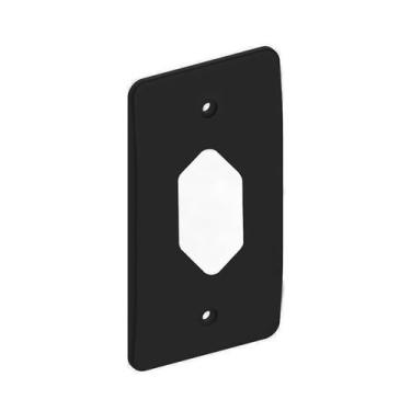 Imagem de Tampa Tomada Hexagonal Vertical Condulete 1/2 3/4 Preto - Masster Plás