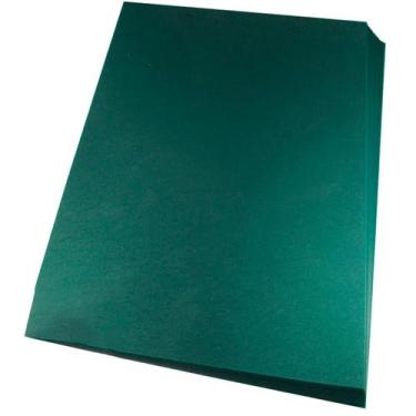 Imagem de Capa para encadernação Ofício Verde PP Couro 0,30mm 100un - Lassane
