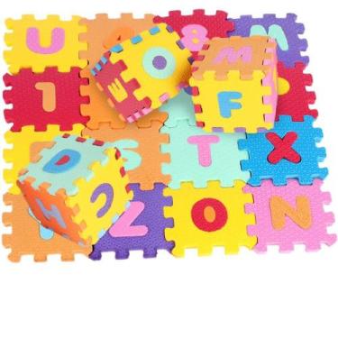 Imagem de Brinquedo Pedagógico EVA Mini Castelo Alfanumérico 8X8CM - Evamax
