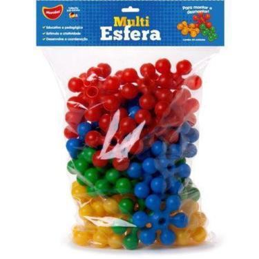 Imagem de Brinquedo educativo polibol Peças De Montar Infantil Star Plic Multies