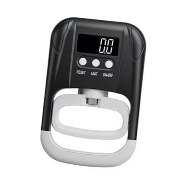 Imagem de Deevoka Medidor de preensão eletrônico, display digital, dinamômetro de mão, medição de força de preensão para treinamento esportivo, suprimentos de fitness, Preto Branco