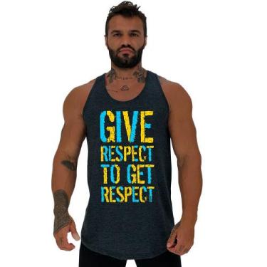 Imagem de Regata Longline Estampada Masculina MXD Conceito Give Respect, P, Masc