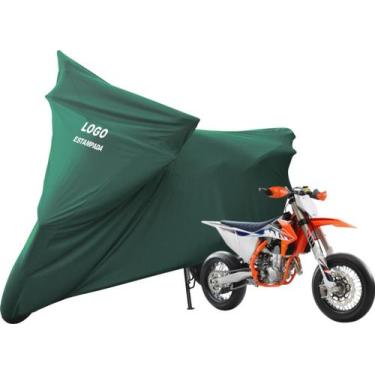 Imagem de Capa De Tecido Helanca Lycra Moto KTM 450 SMR Sob Medida - Mz, Verde