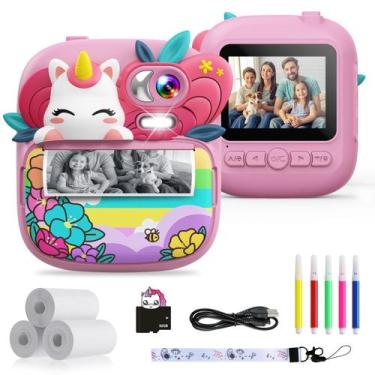 Imagem de Câmera de impressão instantânea TIATUA Kids 3-14 anos com 12 MP e 32 G