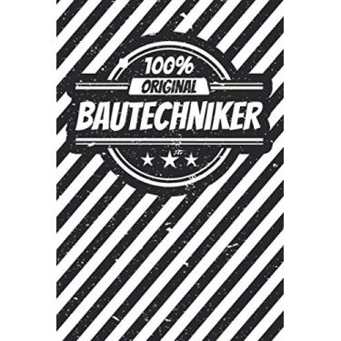 Imagem de Notizbuch liniert: Bautechniker Geschenke lustiger Spruch Vintage