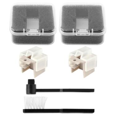 Imagem de 2 peças de substituição de agulha para toca-discos ATN3600L, com escova de limpeza Stylus compatível com Technica AT-LP60, AT-L60X, AT-LP60XBT, AT-LP60-USB, AT-PL50 e AT-PL300 (bege)