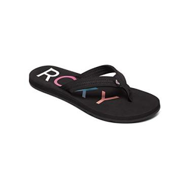 Imagem de Roxy Sandália feminina Vista Chinelo, preta, 34, Preto, 34