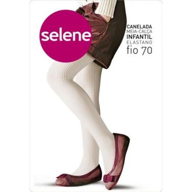 Imagem de Meia Calça fio 70 Canelada Selene, Preto, bb