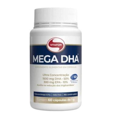 Imagem de Omega 3 Mega Dha 1500mg  Epa 300mg 60 Cáps Selo Ifos Vitafor