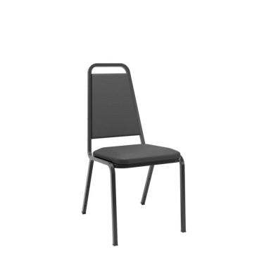 Imagem de Cadeira Empilhável Th2 Preto - Solução Compacta e Confortável