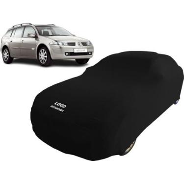 Imagem de Capa Carro Anti Riscos Com Logo Renault Megane Grand Tour - Mz, Preta