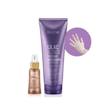 Imagem de Amend Mascara Matizadoras Lilac Blonde 250ml + Millenar Oil Monói 60ml
