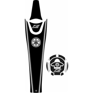 Imagem de Adesivos Faixa Gravata Bocal Yamaha Fz25 Resinado Preto - Resitank