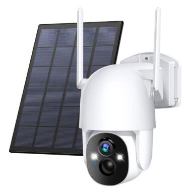 Imagem de Câmera de Segurança Wireless Poyasilon Solar 3MP 2K FHD WiFi