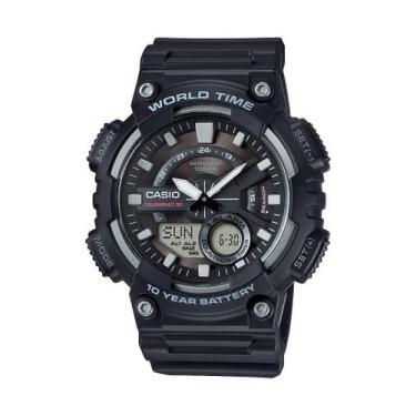 Imagem de Relógio Casio Masculino Esportivo - Quartzo com Pulseira de Resina Pre