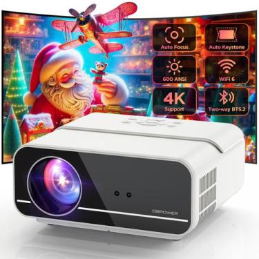 Imagem de Projetor DBPOWER 4K - 600 ANSI Lumens - FHD Nativo 1080P com WiFi 5G e