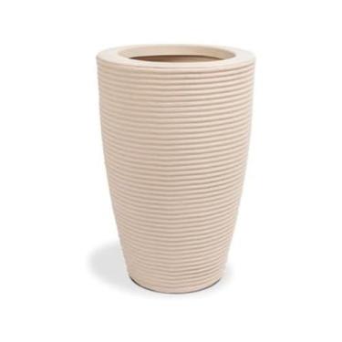 Imagem de Vaso Polietileno Cone Riscato Redondo p/ Plantas e Jardins Decorativo 