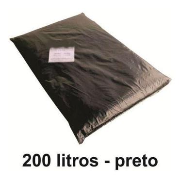 Imagem de 15 Kg Saco De Lixo 200 Litros Preto 200l Reforçado 0,2 Micra - HIGIPAC