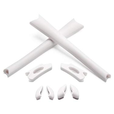 Imagem de Eye Opening Stuff Kits de borracha para substituição e nariz compatíveis com óculos de sol Oakley Flak Jacket/Flak Jacket XLJ, Branco, One Size