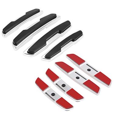 Imagem de Protetores Universais de Abdominais e Bordas Porta de Borracha - Tiras de para -choque Anti -colisão para Carros, Caminhões, SUVs - Instalação de Adesivo Fácil - Branco,