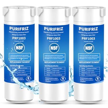 Imagem de PURIFRIZ Pacote com 3 filtros de água para geladeira XWF compatível com GE XWF, GBE21, GDE21, GDE25, GFE24, NSF/ANSI 42 e 372 certificados, 6 meses/300 galões