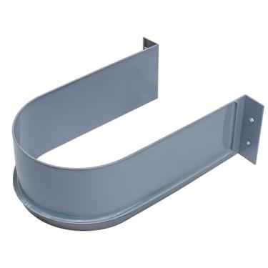 Imagem de Coberturas de tubo sob a pia para armário de banheiro, corte em forma de U sob a pia tampa de plástico para cozinha, capa defletora embutida em PVC para puxar gaveta, banho de drenagem, ilhó de