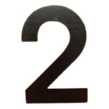 Imagem de Número 2 Auto Adesivo Para Placa De Simbolgia Laranja Onu - Silkstar