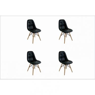 Imagem de Conjunto 4 Cadeiras Botonê Eiffel Rivatti Preto
