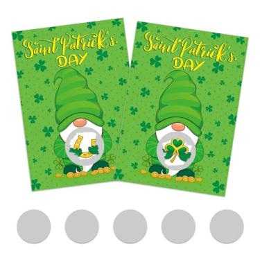 Imagem de MOUNMDA 36 Pcs St. Patrick's Scratch Off Game Cards - St Patricks Day Games - Shamrock Craft Party Games St Patrick's Day Party Favors Raffle Tickets