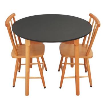 Imagem de Jogo de Jantar Colonial Brisa Mesa 80cm + 02 Cadeiras TOP - Rustico Li