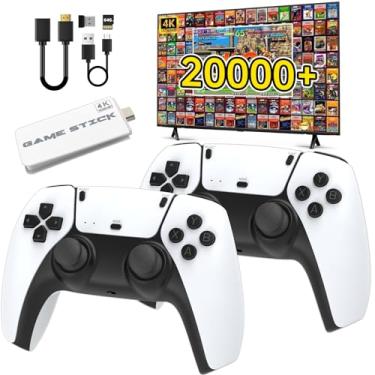 Imagem de 2025 Upgrade Wireless Retro Game Console,Retro Game Stick with 20,000+ Games,4k Hdmi Output Game Stick,TV-Connectable Game Stick,Plug and Retro Play Video Games for Tv,Retro Game Stick.