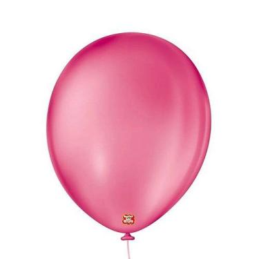 Imagem de Balão de Festa Látex Liso - New Pink - 50 Unidades - Balões São Roque