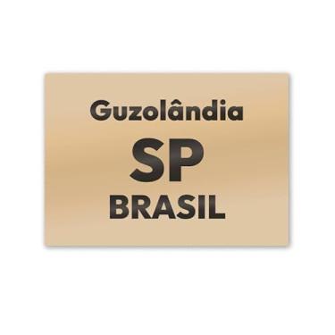 Imagem de Imã de Geladeira Guzolândia São Paulo MDF 8cm x 5cm