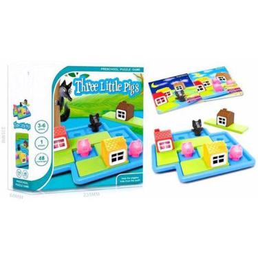 Imagem de Quebra Cabeça 3D Desafio Iq Tres Porquinhos