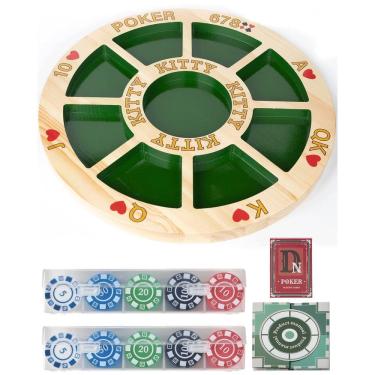 Imagem de Jogo de tabuleiro Giant Michigan Rummy Deluxe com placa de madeira