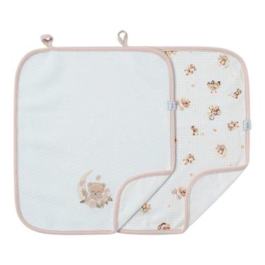 Imagem de Kit 2 Babinhas Paninho de Boca Menina Matelasse New Baby-Hug