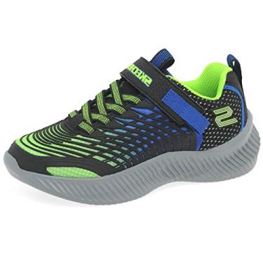 Imagem de Tênis esportivo para meninos Skechers, Lime/Blue, 13.5 Little Kid