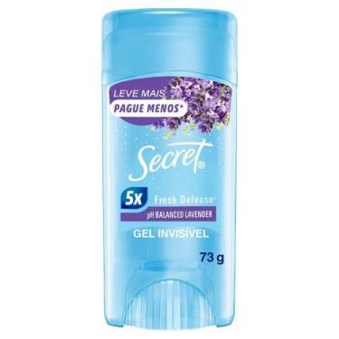 Imagem de Desodorante Secret Clear Gel Lavanda Com pH Balanceado 73g, 1 unidade