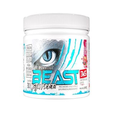 Imagem de 3VS Nutrition Pre Treino BEAST STIM FREE 300g - Sem Cafeína - Com Citrulina, Beta Alanina, Creatina, Arginina, Taurina e Tirosina 300gr, Sabor Frutas Vermelhas