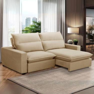 Imagem de Sofa Retratil Reclinavel 2 Lugares 2m Andreza Veludo Lansof - Lansof B