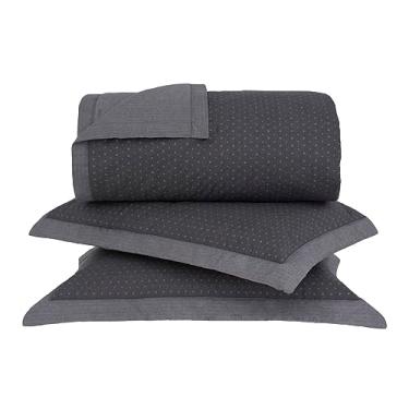 Imagem de Kit Colcha Queen Percal 180 Fios Buddemeyer Madison 100% Algodão Penteado Dupla Face Estampado 3 peças