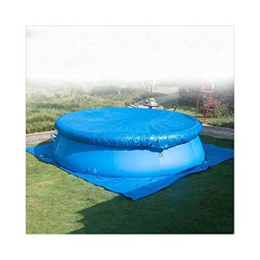 Imagem de Cobertura de piscina redonda cobertura solar cobertura de piscina cobertura de piscina proteção UV para piscinas acima do solo piscinas enterradas piscina inflável